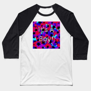 It's A Boy! Party Stars Baseball T-Shirt